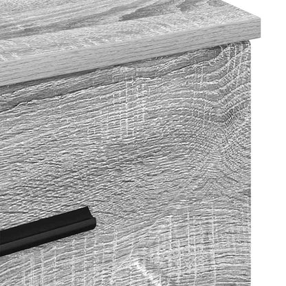 Bedside Cabinet Grey sonoma 38 x 38 x 66 cm Engineered wood