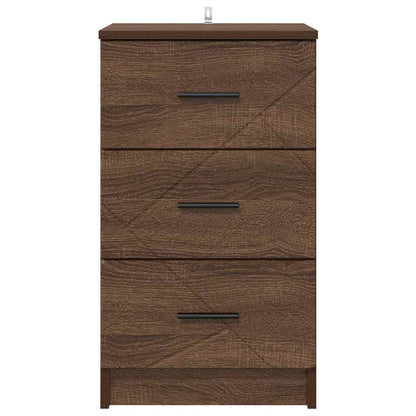 Bedside Cabinet Brown oak 38 x 38 x 66 cm Engineered wood