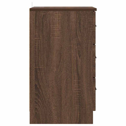 Bedside Cabinet Brown oak 38 x 38 x 66 cm Engineered wood