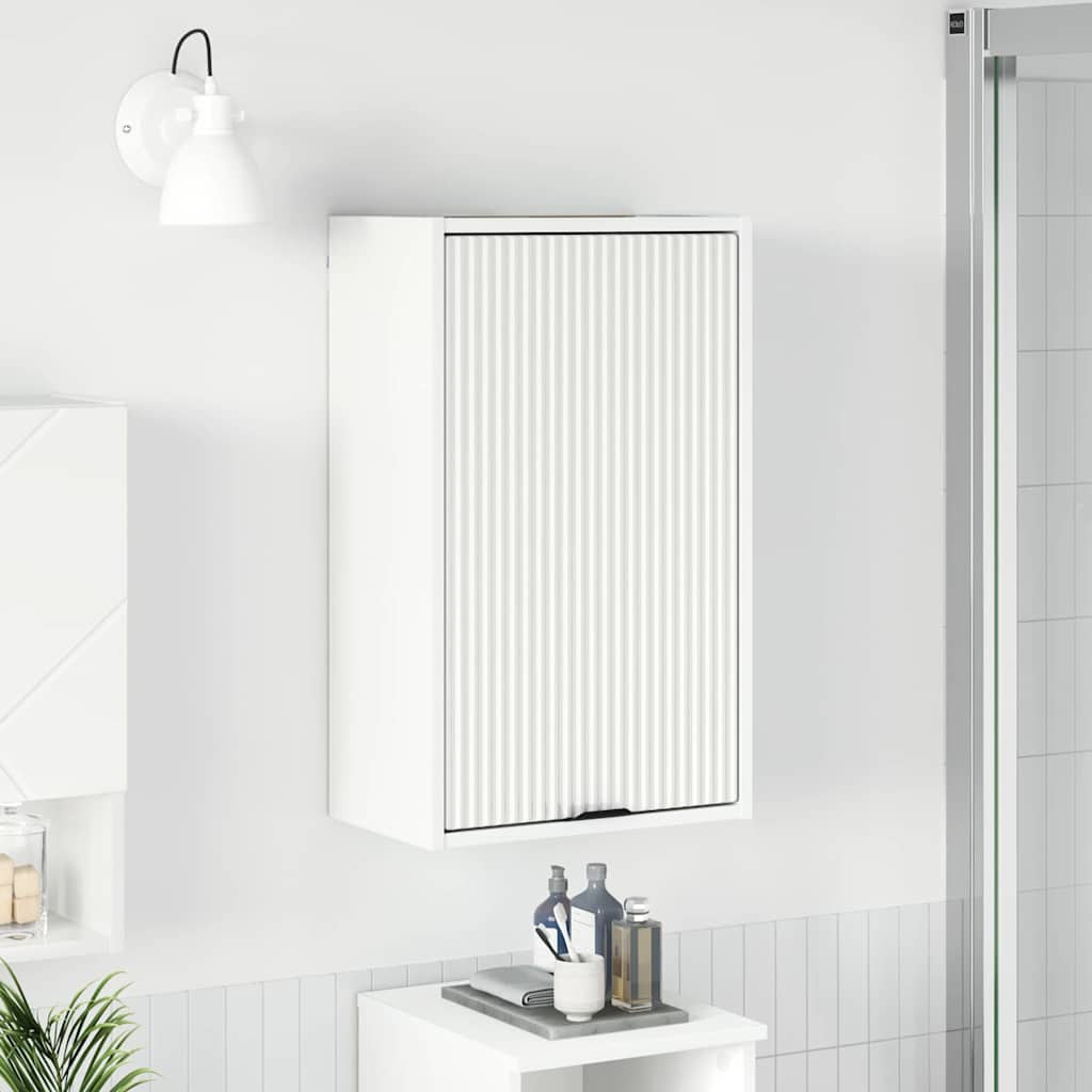 Bathroom Cabinet Wall-mounted with Door White 39 x 23.5 x 65 cm