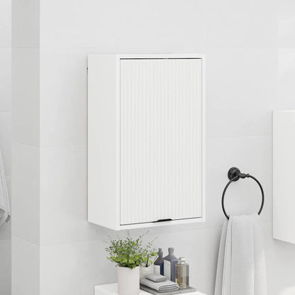 Bathroom Cabinet Wall-mounted with Door White 39 x 23.5 x 65 cm