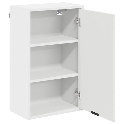 Bathroom Cabinet Wall-mounted with Door White 39 x 23.5 x 65 cm