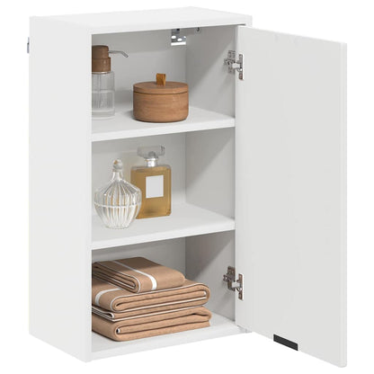 Bathroom Cabinet Wall-mounted with Door White 39 x 23.5 x 65 cm