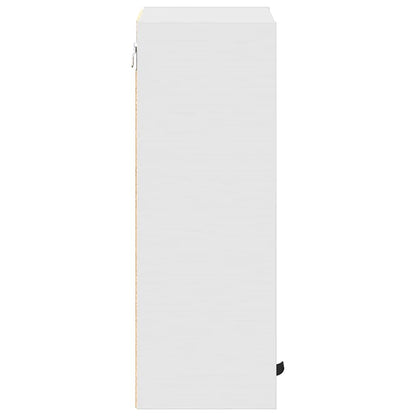 Bathroom Cabinet Wall-mounted with Door White 39 x 23.5 x 65 cm