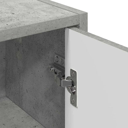 Bathroom Cabinet Wall-mounted Concrete Grey 39 x 23.5 x 65 cm