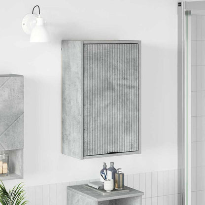 Bathroom Cabinet Wall-mounted Concrete Grey 39 x 23.5 x 65 cm