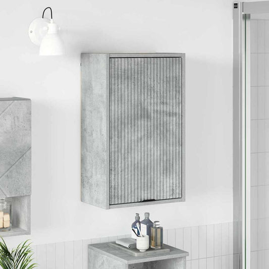 Bathroom Cabinet Wall-mounted Concrete Grey 39 x 23.5 x 65 cm