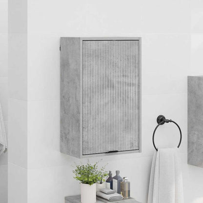 Bathroom Cabinet Wall-mounted Concrete Grey 39 x 23.5 x 65 cm