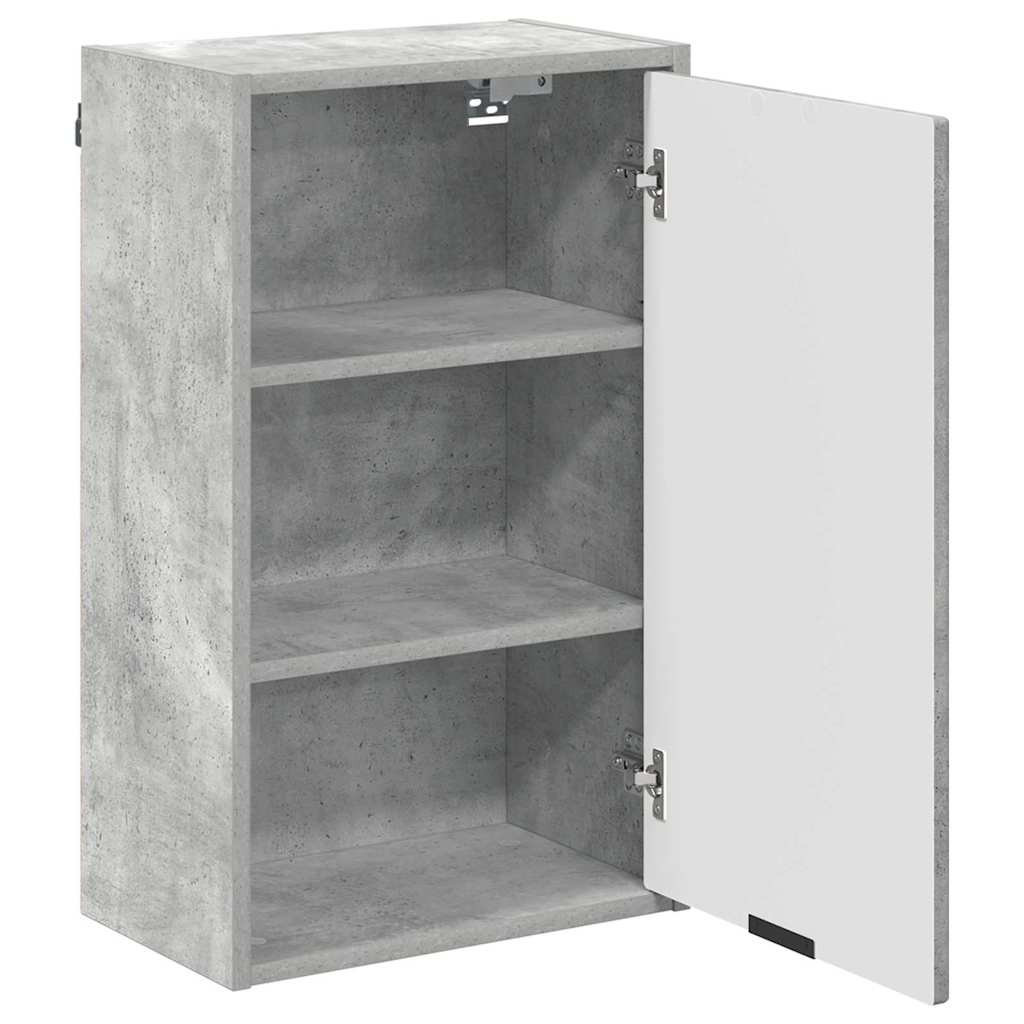 Bathroom Cabinet Wall-mounted Concrete Grey 39 x 23.5 x 65 cm