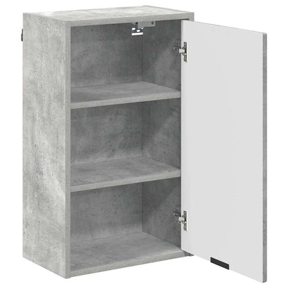 Bathroom Cabinet Wall-mounted Concrete Grey 39 x 23.5 x 65 cm
