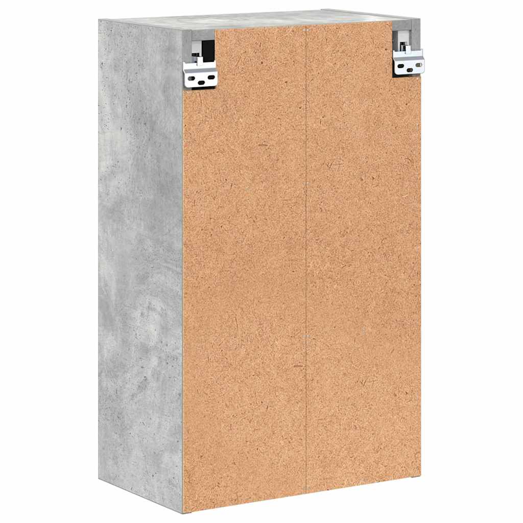Bathroom Cabinet Wall-mounted Concrete Grey 39 x 23.5 x 65 cm