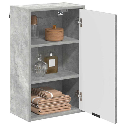 Bathroom Cabinet Wall-mounted Concrete Grey 39 x 23.5 x 65 cm
