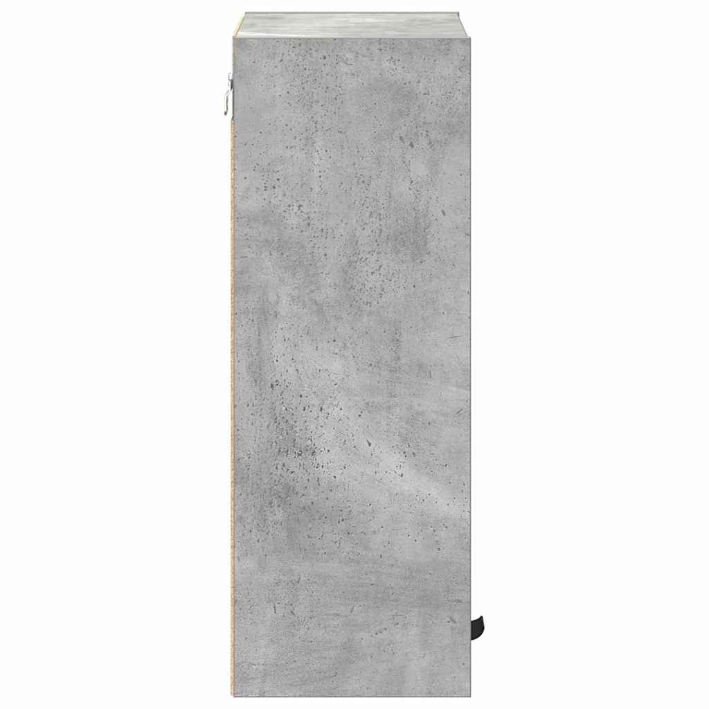 Bathroom Cabinet Wall-mounted Concrete Grey 39 x 23.5 x 65 cm