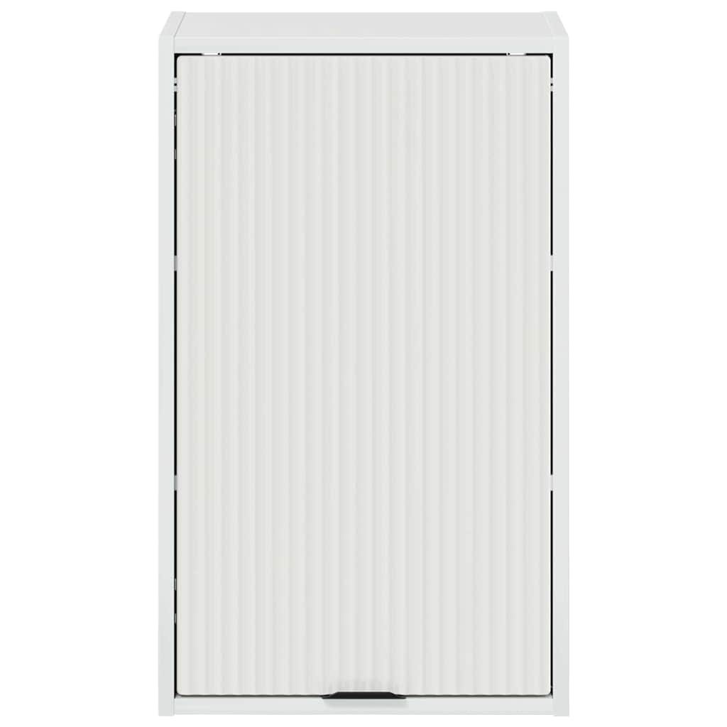 Bathroom Cabinet with Door High Gloss White 39 x 23.5 x 65 cm