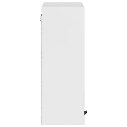 Bathroom Cabinet with Door High Gloss White 39 x 23.5 x 65 cm