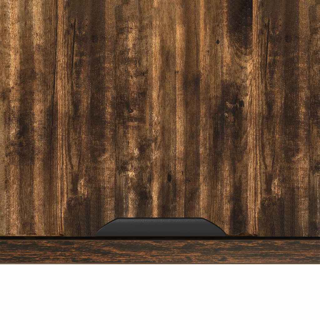 Bathroom Cabinet Wall-mounted Smoked Oak 39 x 23.5 x 65 cm