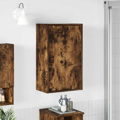 Bathroom Cabinet Wall-mounted Smoked Oak 39 x 23.5 x 65 cm
