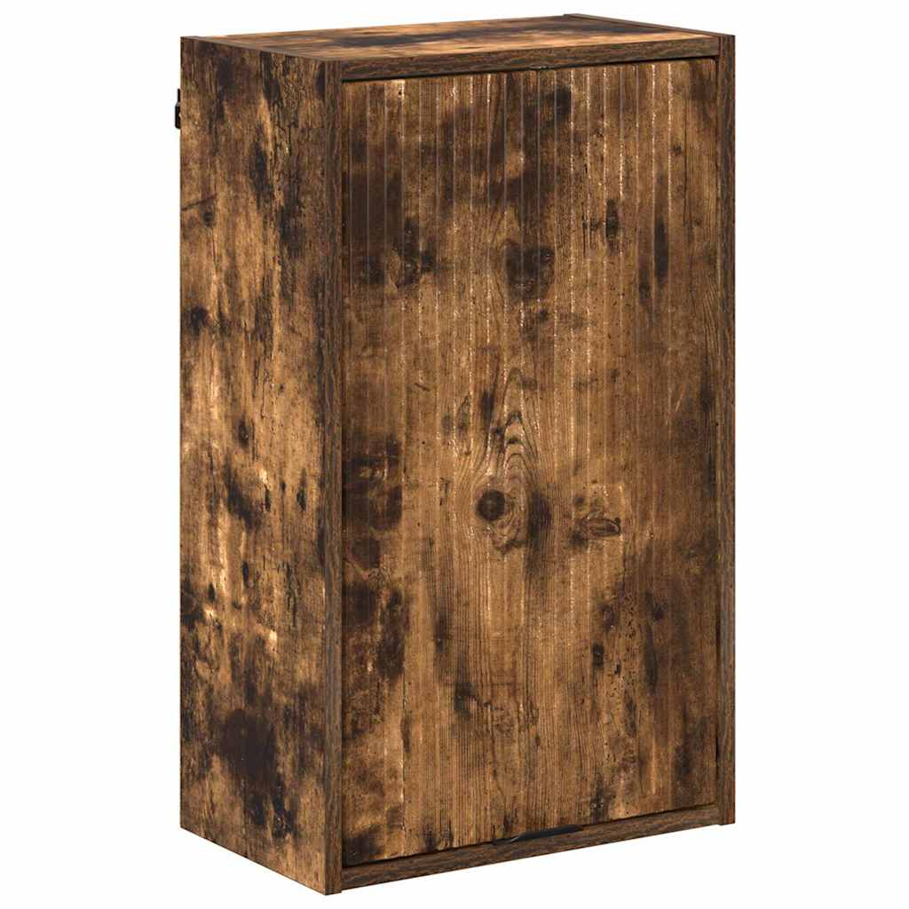 Bathroom Cabinet Wall-mounted Smoked Oak 39 x 23.5 x 65 cm
