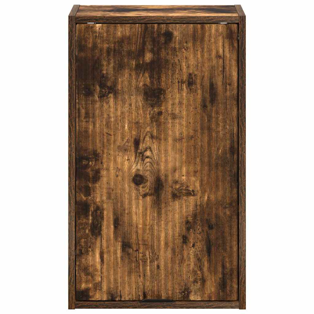 Bathroom Cabinet Wall-mounted Smoked Oak 39 x 23.5 x 65 cm