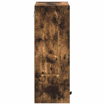Bathroom Cabinet Wall-mounted Smoked Oak 39 x 23.5 x 65 cm