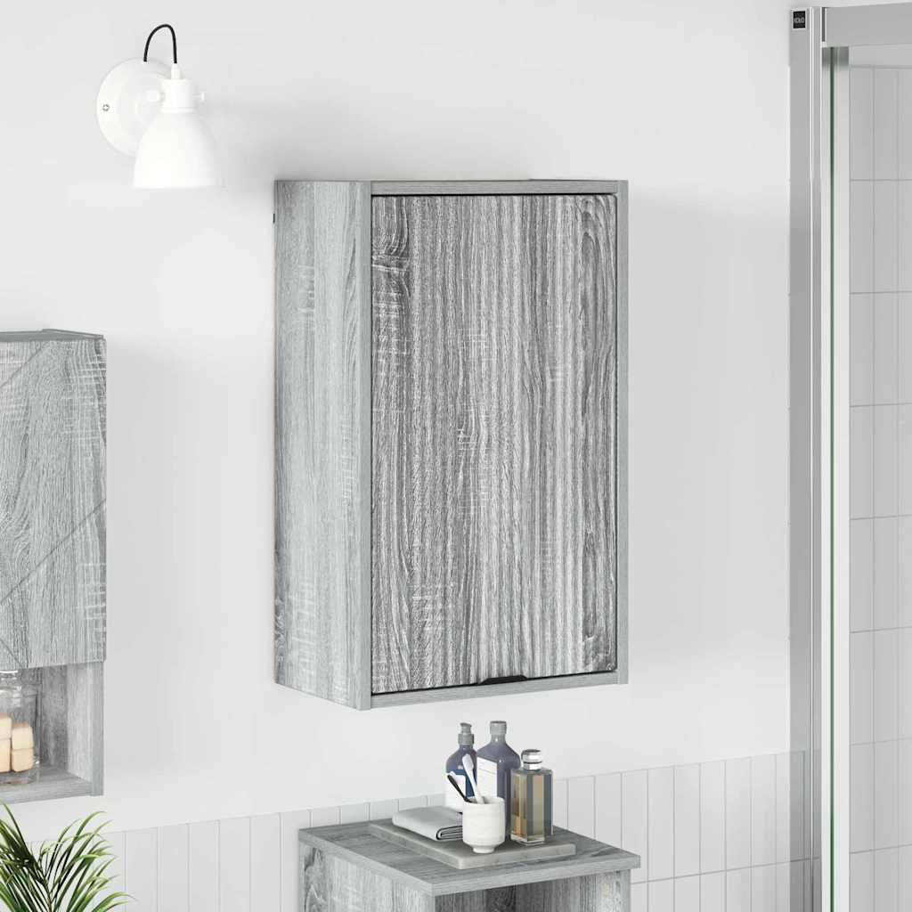 Bathroom Cabinet Wall-mounted Grey Sonoma 39 x 23.5 x 65 cm