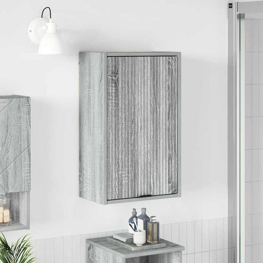 Bathroom Cabinet Wall-mounted Grey Sonoma 39 x 23.5 x 65 cm