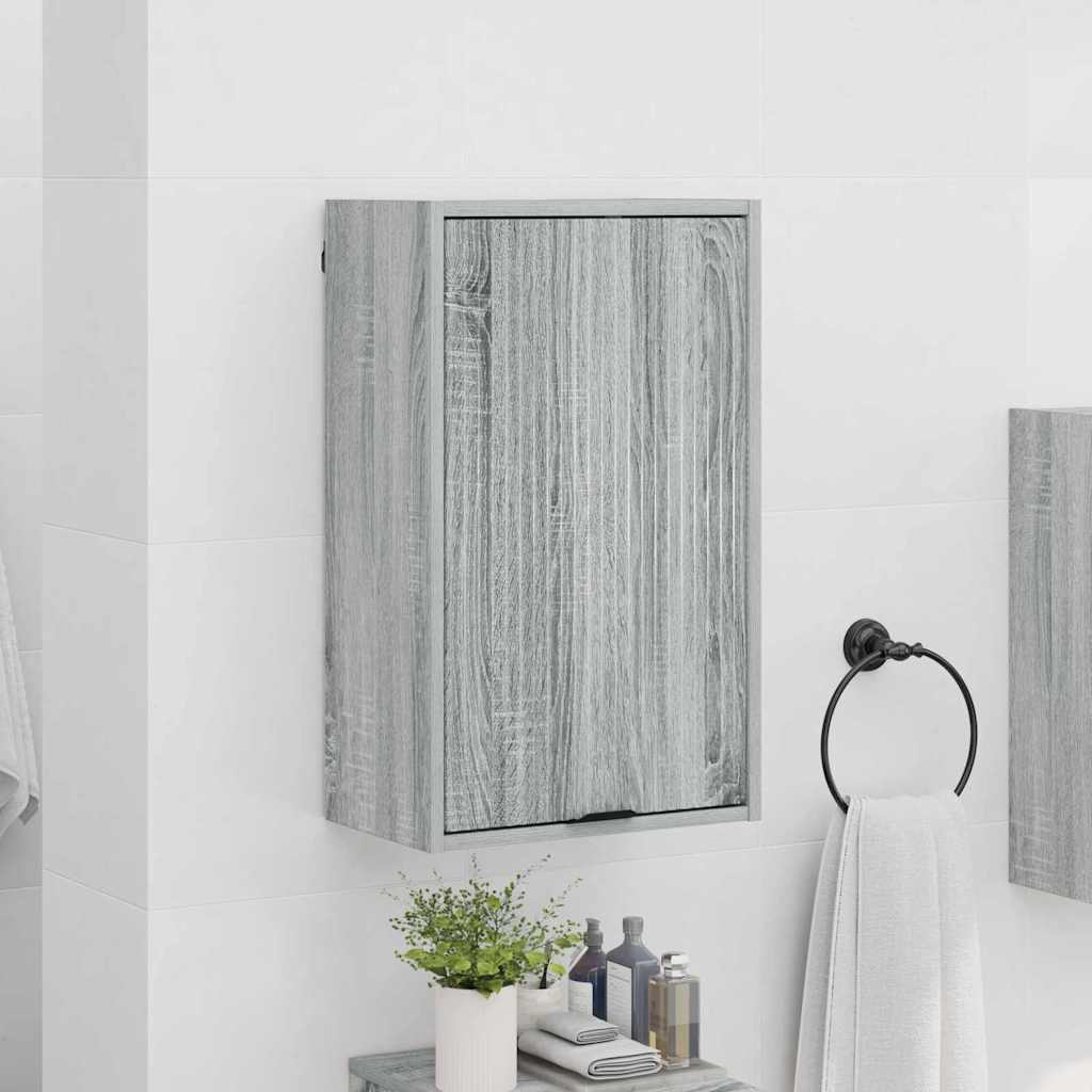 Bathroom Cabinet Wall-mounted Grey Sonoma 39 x 23.5 x 65 cm