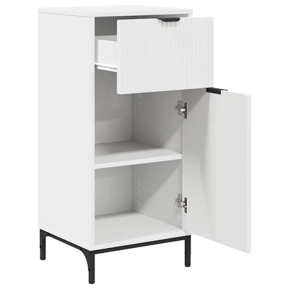 Bathroom Cabinet with Drawer with Door White 39.5 x 36 x 88 cm