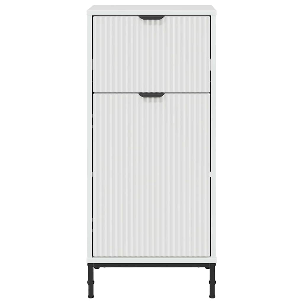 Bathroom Cabinet with Drawer with Door White 39.5 x 36 x 88 cm