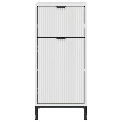 Bathroom Cabinet with Drawer with Door White 39.5 x 36 x 88 cm