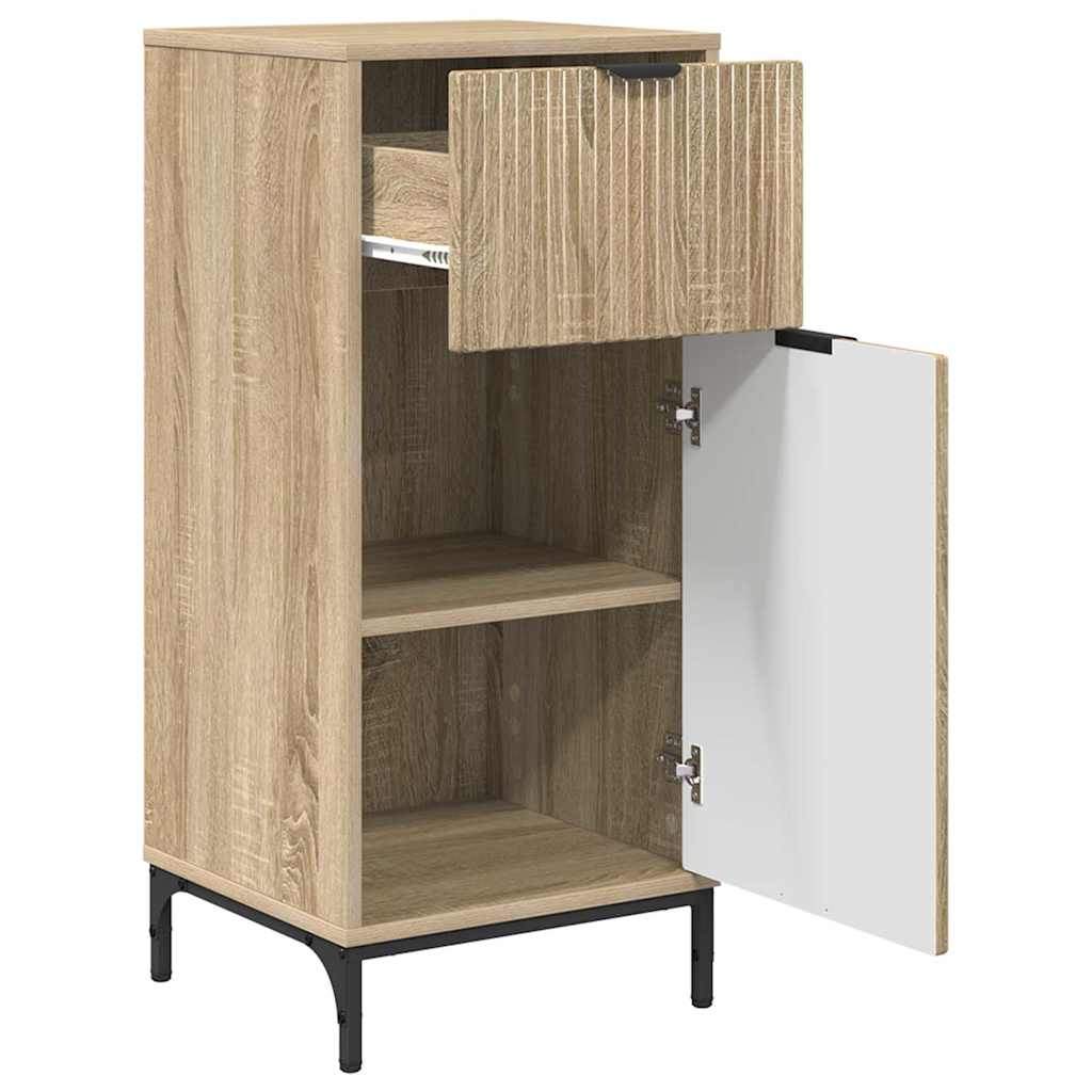 Bathroom Cabinet with Drawer Sonoma Oak 39.5 x 36 x 88 cm