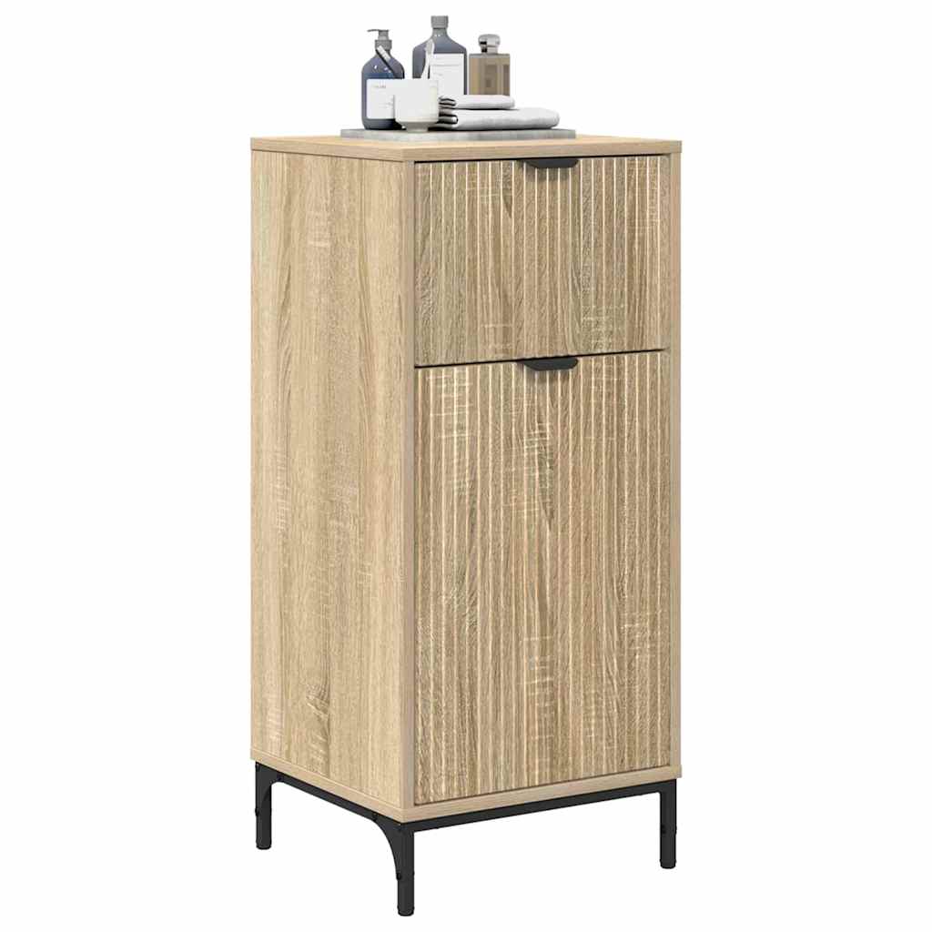 Bathroom Cabinet with Drawer Sonoma Oak 39.5 x 36 x 88 cm