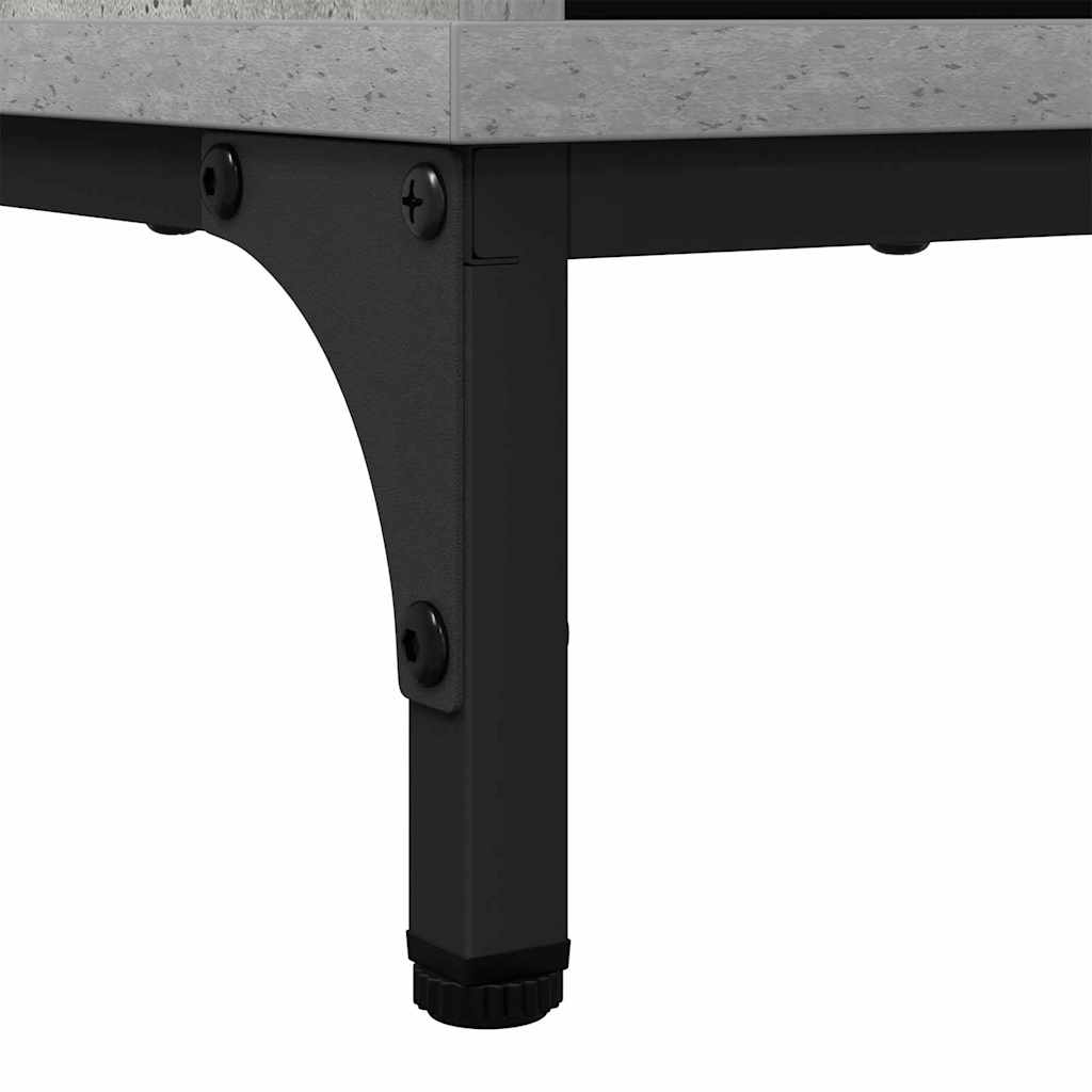 Bathroom Cabinet with Drawer Concrete Grey 39.5 x 36 x 88 cm