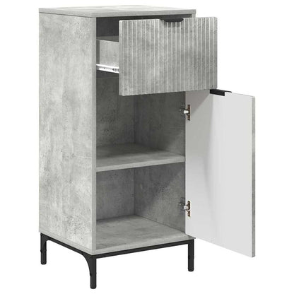 Bathroom Cabinet with Drawer Concrete Grey 39.5 x 36 x 88 cm