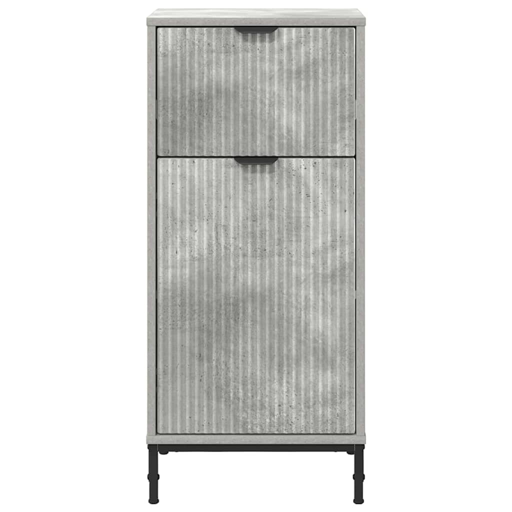 Bathroom Cabinet with Drawer Concrete Grey 39.5 x 36 x 88 cm