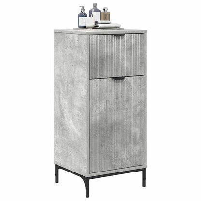 Bathroom Cabinet with Drawer Concrete Grey 39.5 x 36 x 88 cm