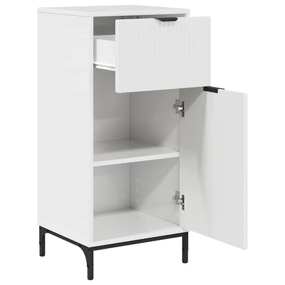 Bathroom Cabinet with Drawer High Gloss White 39.5 x 36 x 88 cm