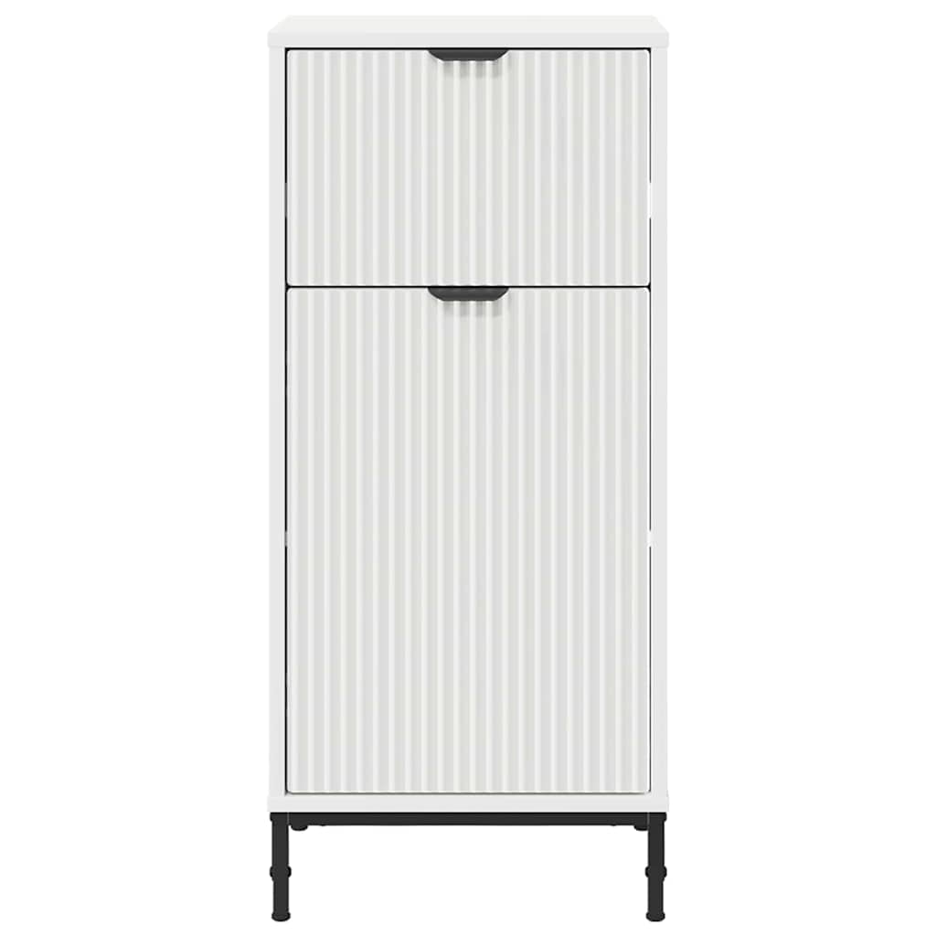 Bathroom Cabinet with Drawer High Gloss White 39.5 x 36 x 88 cm