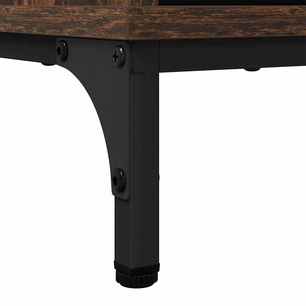 Bathroom Cabinet with Drawer Smoked Oak 39.5 x 36 x 88 cm