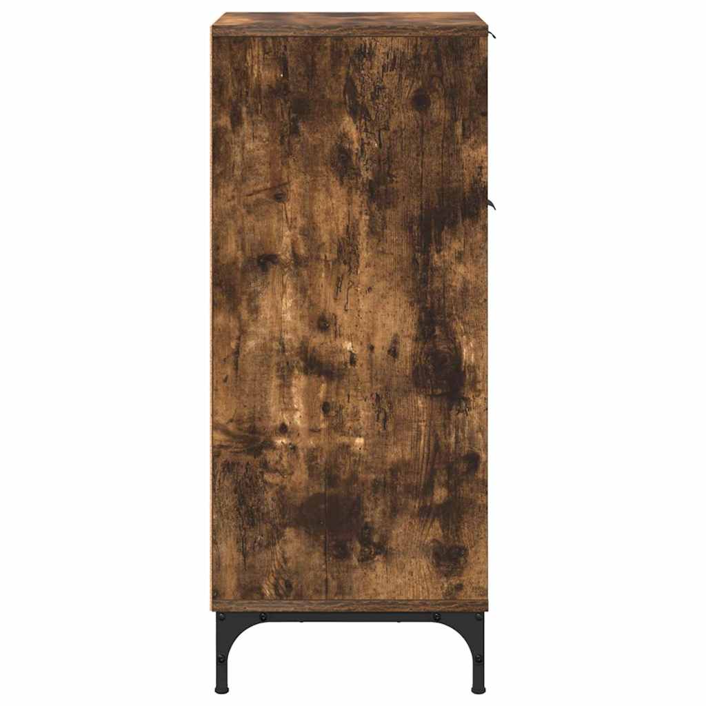 Bathroom Cabinet with Drawer Smoked Oak 39.5 x 36 x 88 cm