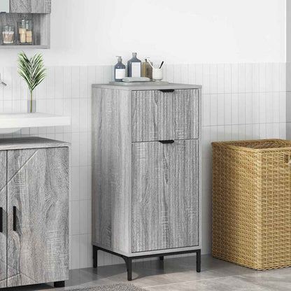 Bathroom Cabinet with Drawer Grey Sonoma 39.5 x 36 x 88 cm
