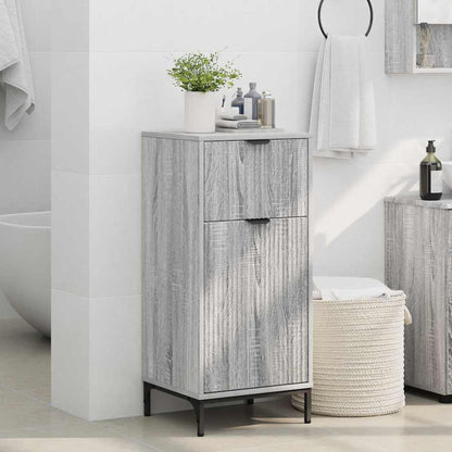 Bathroom Cabinet with Drawer Grey Sonoma 39.5 x 36 x 88 cm
