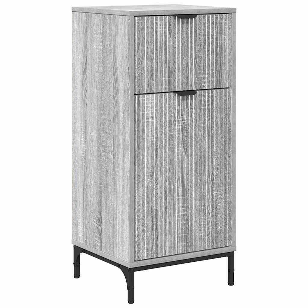 Bathroom Cabinet with Drawer Grey Sonoma 39.5 x 36 x 88 cm