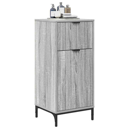 Bathroom Cabinet with Drawer Grey Sonoma 39.5 x 36 x 88 cm