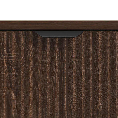 Bathroom Cabinet with Drawer Brown Oak 39.5 x 36 x 88 cm