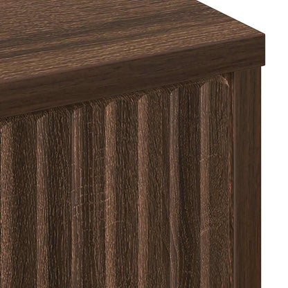 Bathroom Cabinet with Drawer Brown Oak 39.5 x 36 x 88 cm