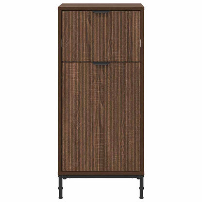 Bathroom Cabinet with Drawer Brown Oak 39.5 x 36 x 88 cm