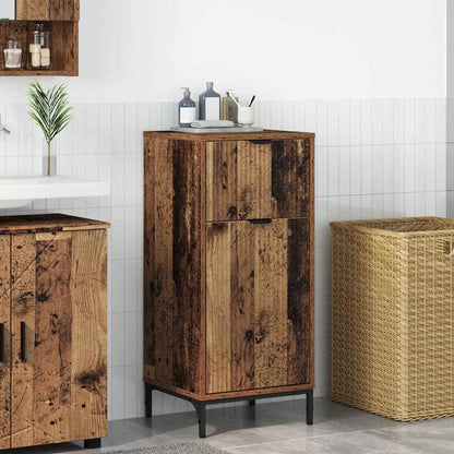 Bathroom Cabinet with Drawer Old Wood 39.5 x 36 x 88 cm