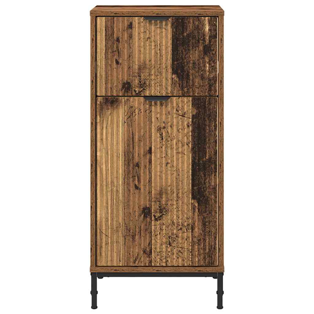 Bathroom Cabinet with Drawer Old Wood 39.5 x 36 x 88 cm