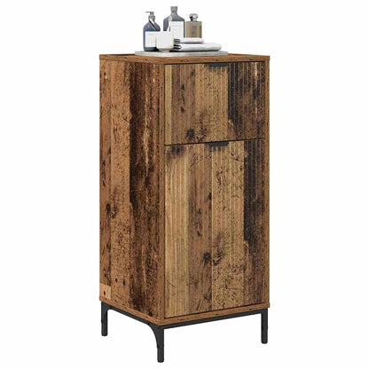 Bathroom Cabinet with Drawer Old Wood 39.5 x 36 x 88 cm